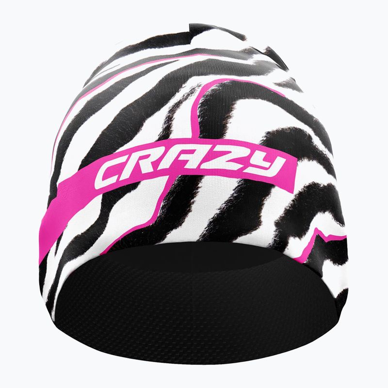 Women's running cap Crazy Spire black/zebra