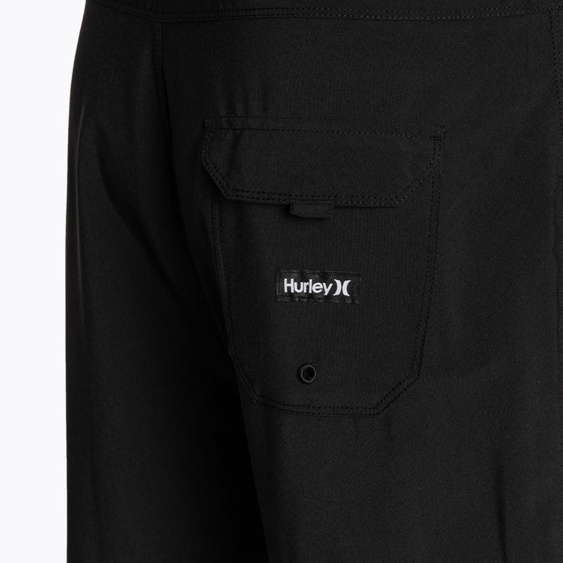 Hurley Block Party 18" black men's swim shorts 4
