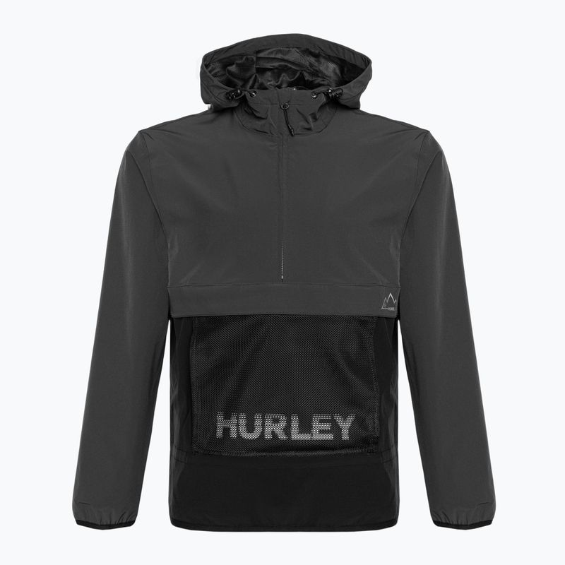 Men's Hurley Phantom + Packable Anorak dark stone grey jacket
