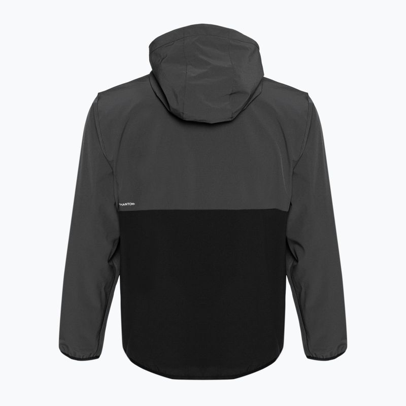 Men's Hurley Phantom + Packable Anorak dark stone grey jacket 2