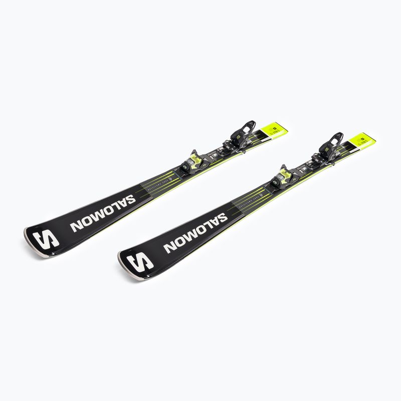 Salomon S Max 10 + M11 GW downhill skis black/yellow L47055700 4