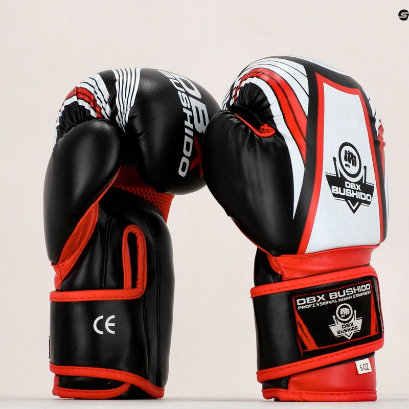 DBX BUSHIDO ARB-407v2 children's boxing gloves black and red 17