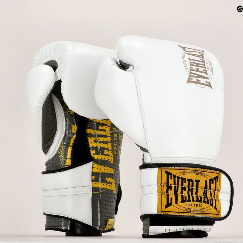 Everlast Boxing Gloves 1910 Classic Pro white EV1910 7