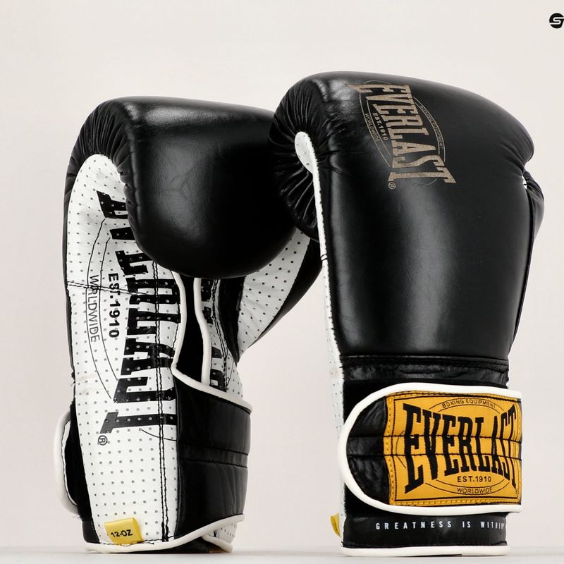 Everlast 1910 Classic Pro boxing gloves black EV1910PRO BL 8