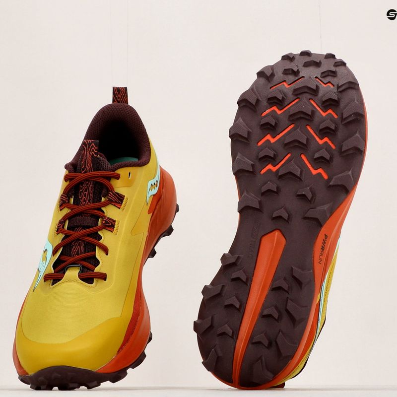 Men's running shoes Saucony Peregrine 13 yellow-orange S20838-35 19