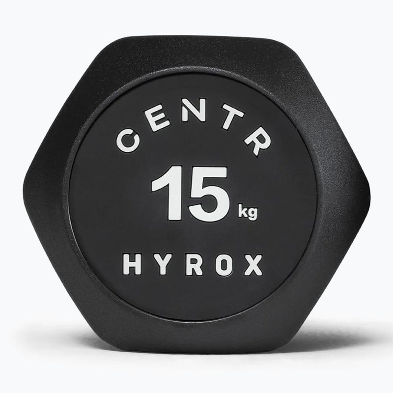 Dumbbell Centr Urethane Dumbbell Centr x Hyrox 15 kg black 3
