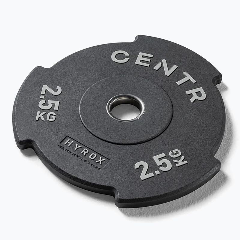Bumper weight Centr Olimpijski Centr x Hyrox Interlocking Bumper Plate 2 pcs black 2