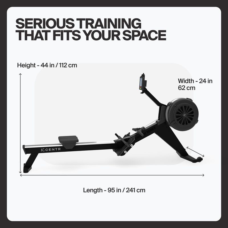Air rowing machine Centr Perform Series Centr black 5