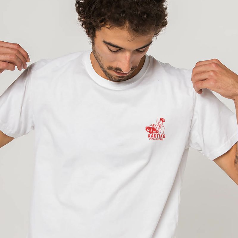 Men's T-shirt Kaotiko Washed Bella Ciao white 3