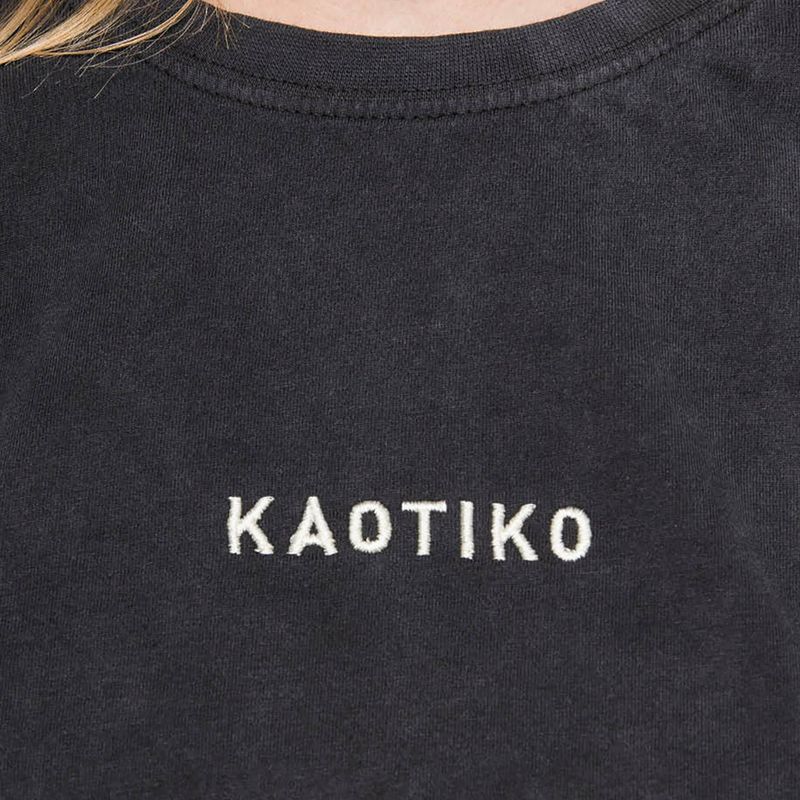 Women's T-shirt Kaotiko Washed black 3