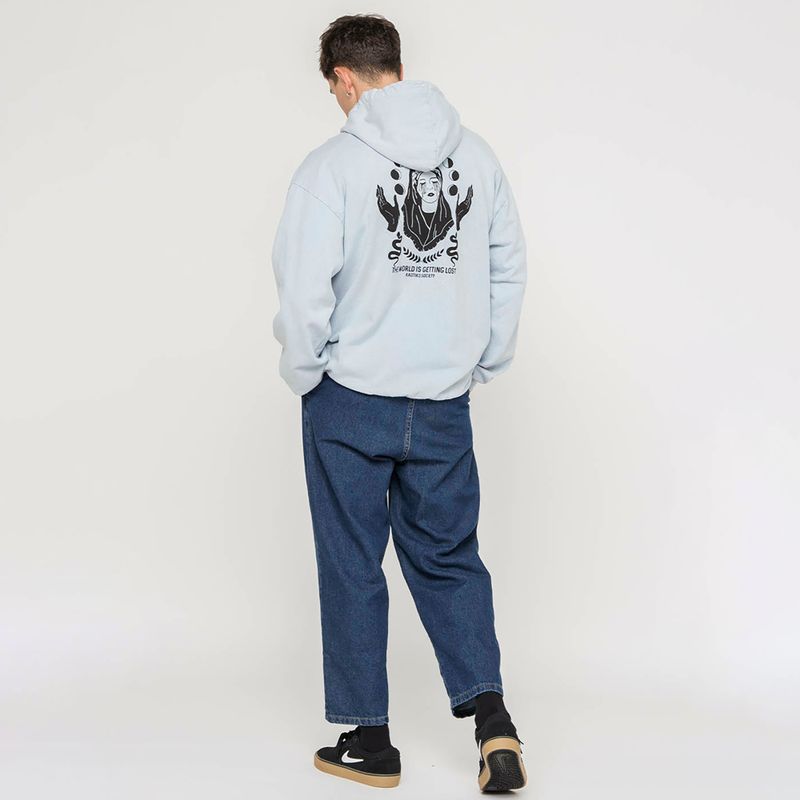 Men's sweatshirt Kaotiko Washed Virgin steel 4