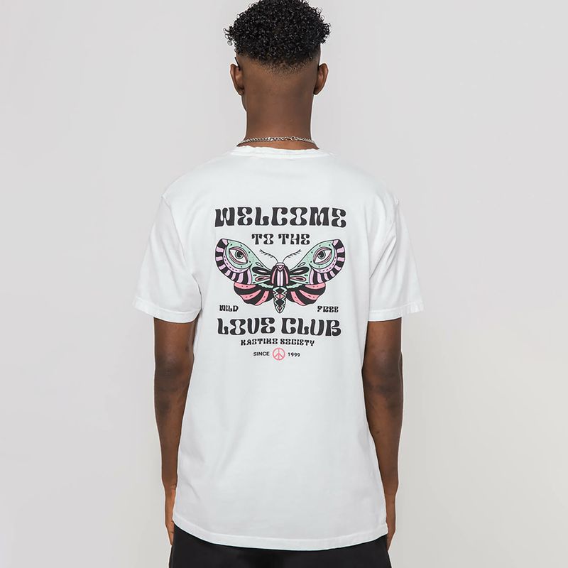 Men's T-shirt Kaotiko Washed Love Club white 3