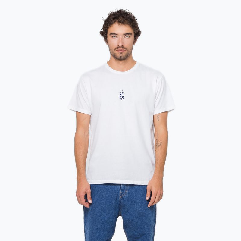 Men's T-shirt Kaotiko Washed Hands Door white