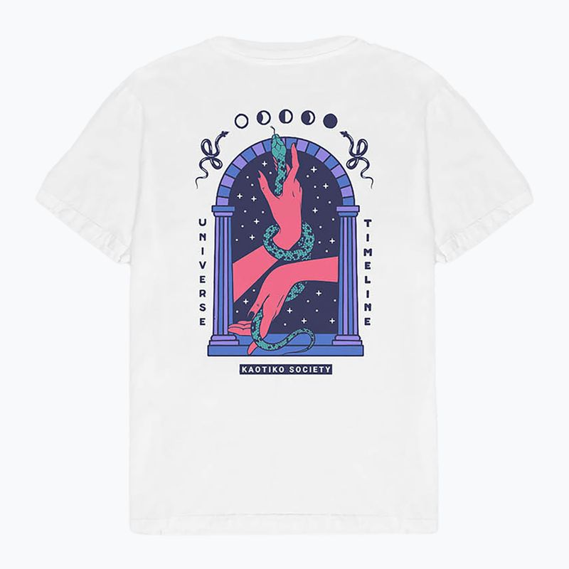 Men's T-shirt Kaotiko Washed Hands Door white 4