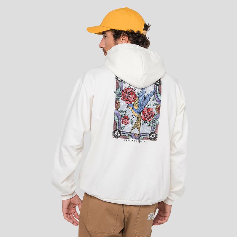 Men's sweatshirt Kaotiko Bird ivory 3