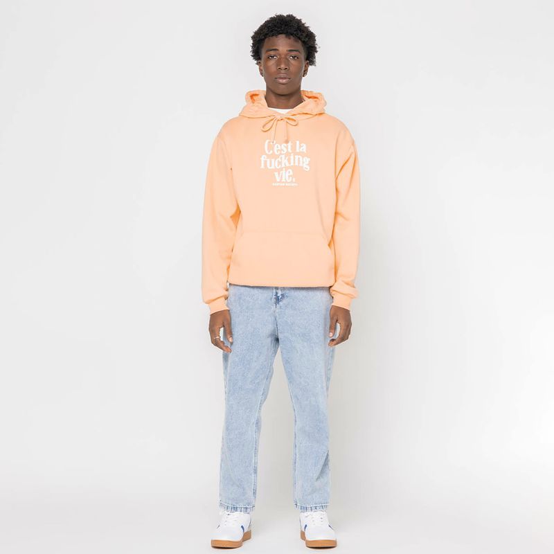 Men's sweatshirt Kaotiko C'est la vie mango 2