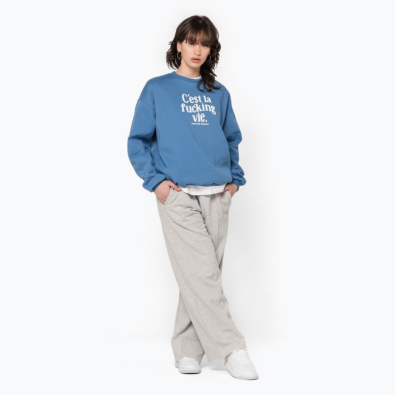 Men's sweatshirt Kaotiko C'est la vie denim blue 2