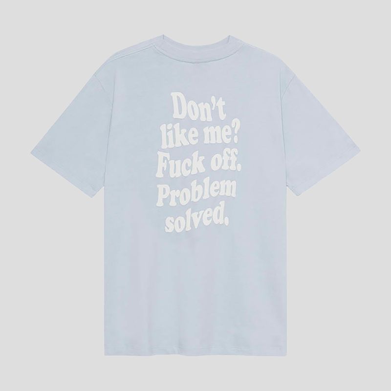 Men's T-shirt Kaotiko Don't Like Me baby blue 2