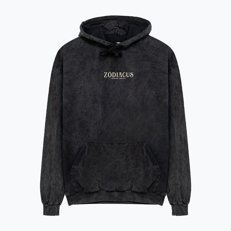 Men's sweatshirt Kaotiko Washed Zodiacus black 3