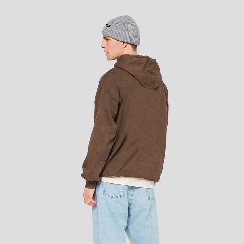 Men's sweatshirt Kaotiko Washed Vancouver Society brown 2