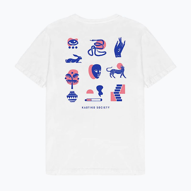 Men's T-shirt Kaotiko Washed Elements Occult white 3