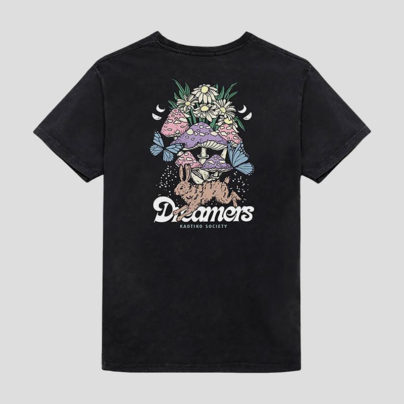 Men's T-shirt Kaotiko Washed Dreamers black 2