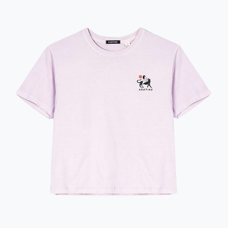 Women's T-shirt Kaotiko Washed Neverland malva 3