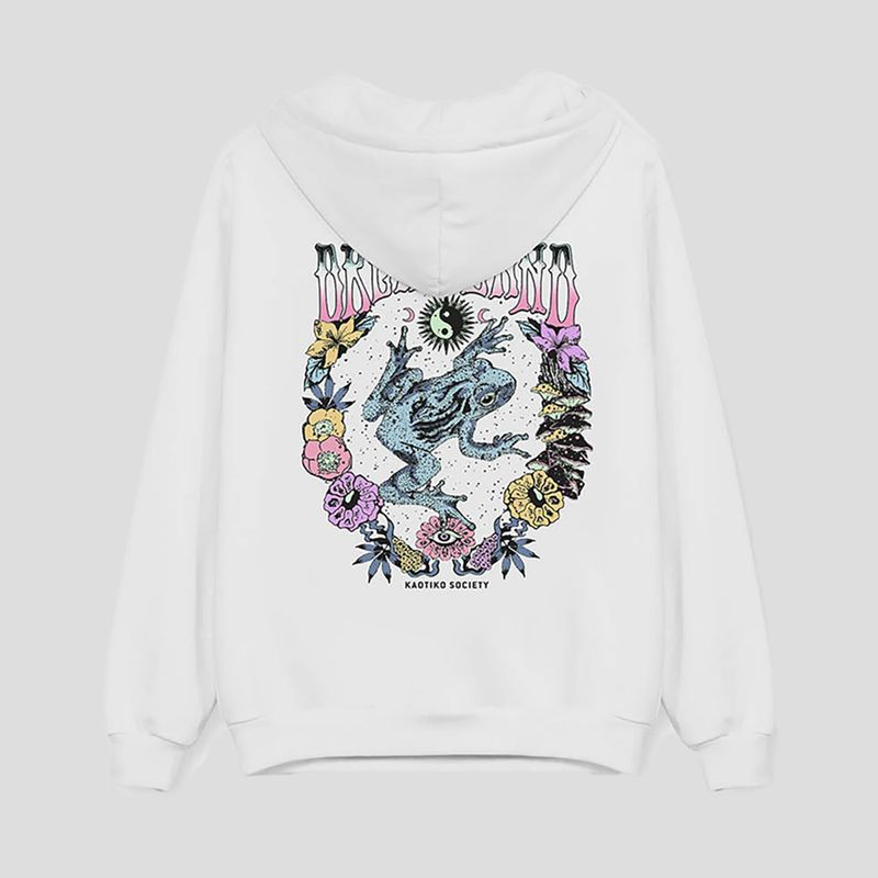Women's sweatshirt Kaotiko Dreamland white 2