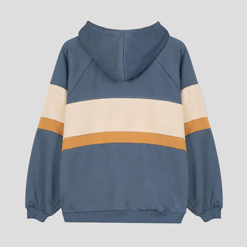 Women's sweatshirt Kaotiko Evelyn prussia / hazelnut / beige 2