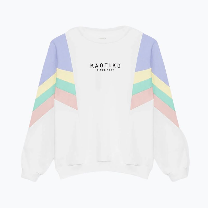Women's sweatshirt Kaotiko Ginger blanco / grape / amarillo 3