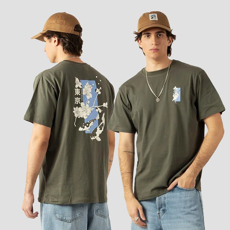 Men's T-shirt Kaotiko M / C Koi army 3