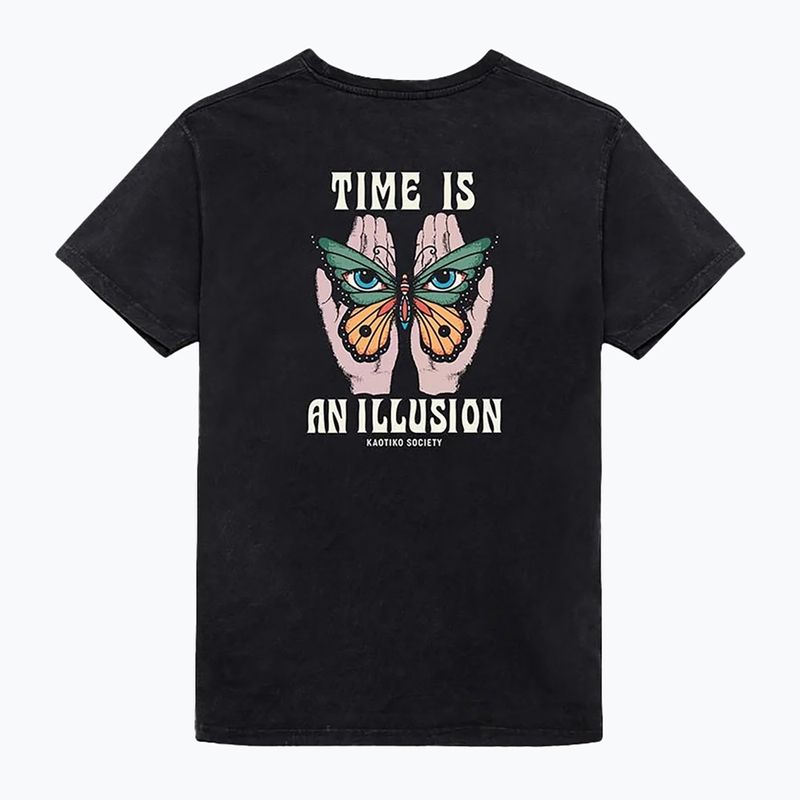 Men's T-shirt Kaotiko M / C Washed Illusion black 3
