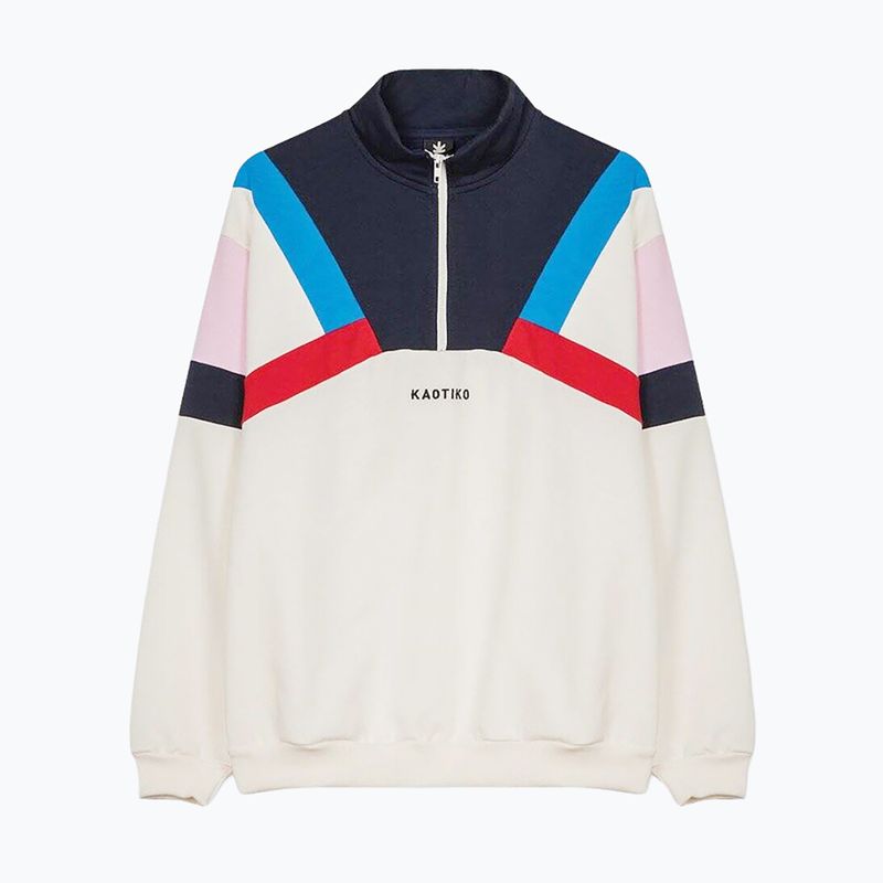 Men's sweatshirt Kaotiko Aleck navy / ivory / red 3