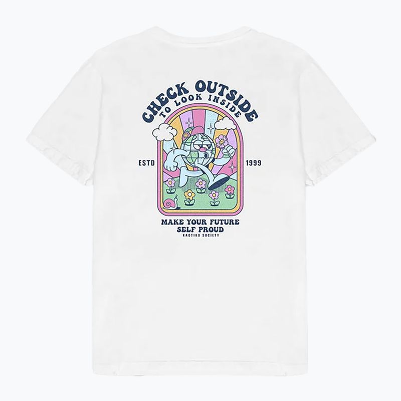 Men's T-shirt Kaotiko Washed Look Inside white 2