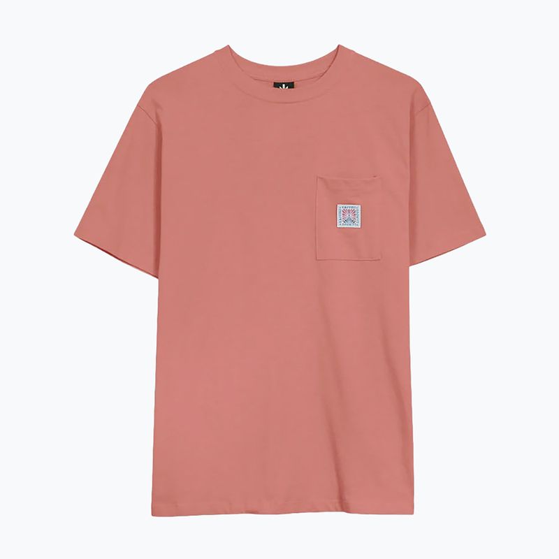 Men's T-shirt Kaotiko Pocket Flower Society salmon 3