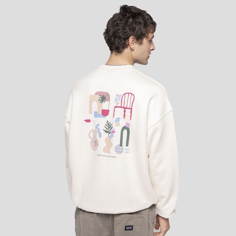 Women's sweatshirt Kaotiko Marrakech Organic Cotton ivory 2