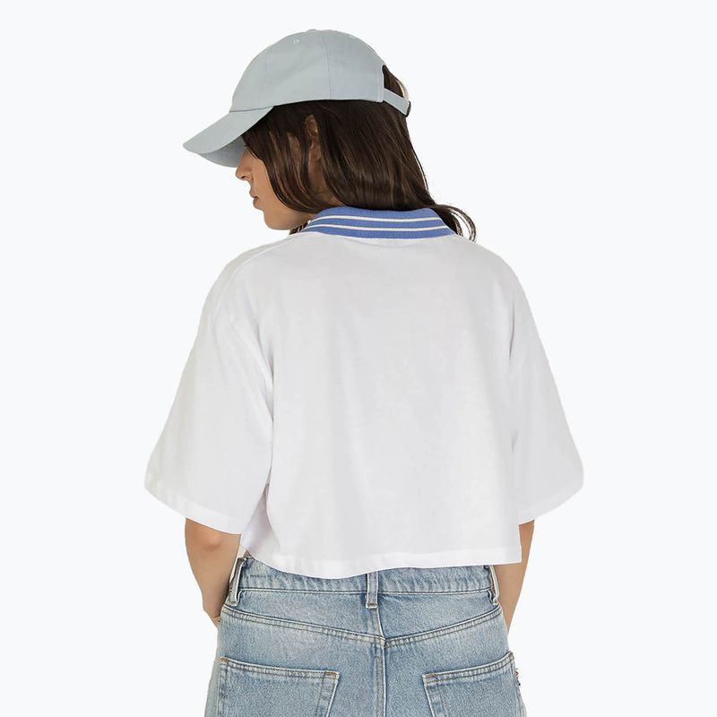 Women's polo shirt Kaotiko Broken Heart white 2