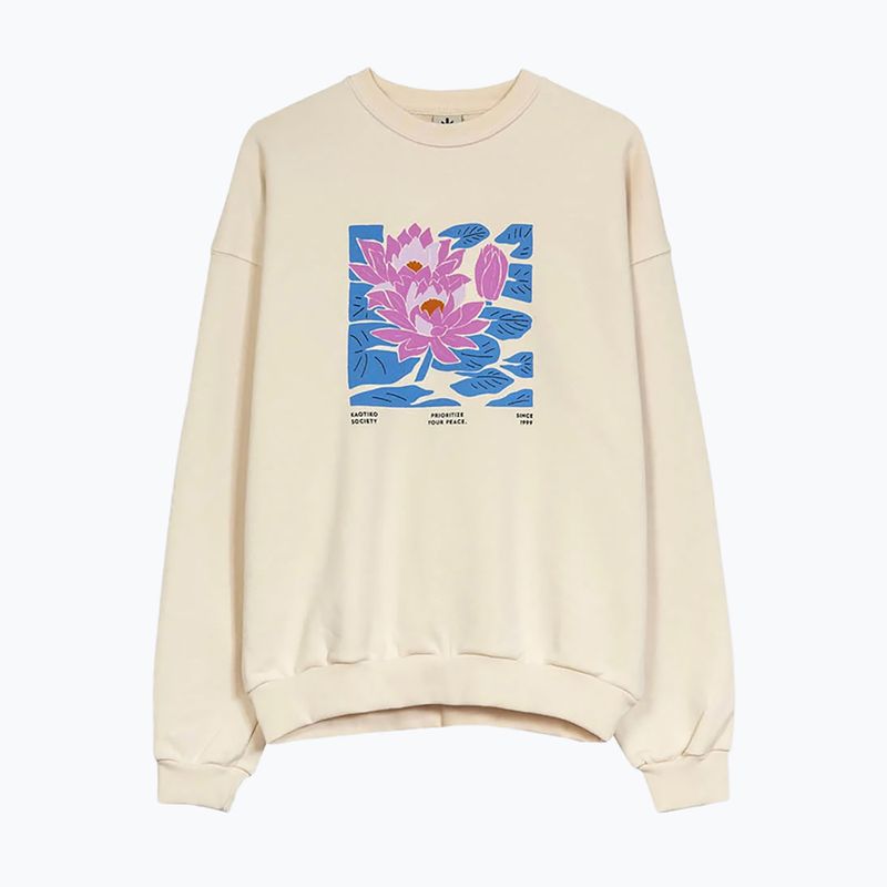 Men's sweatshirt Kaotiko Water Lily ivory 2