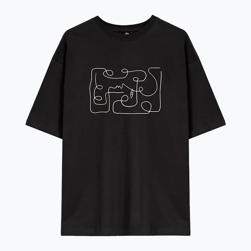 Men's T-shirt Kaotiko M / C Abstract Face black 2