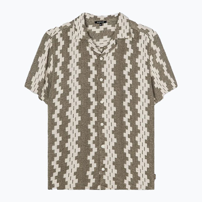 Men's shirt Kaotiko Ethnic army / offwhite 2