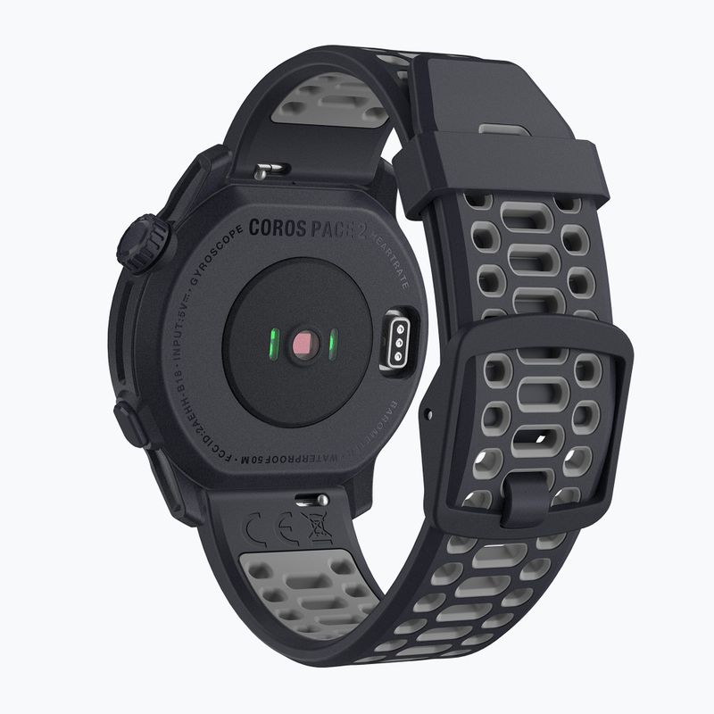 COROS PACE 2 Premium GPS Silicone Band black WPACE2-NVY watch 5