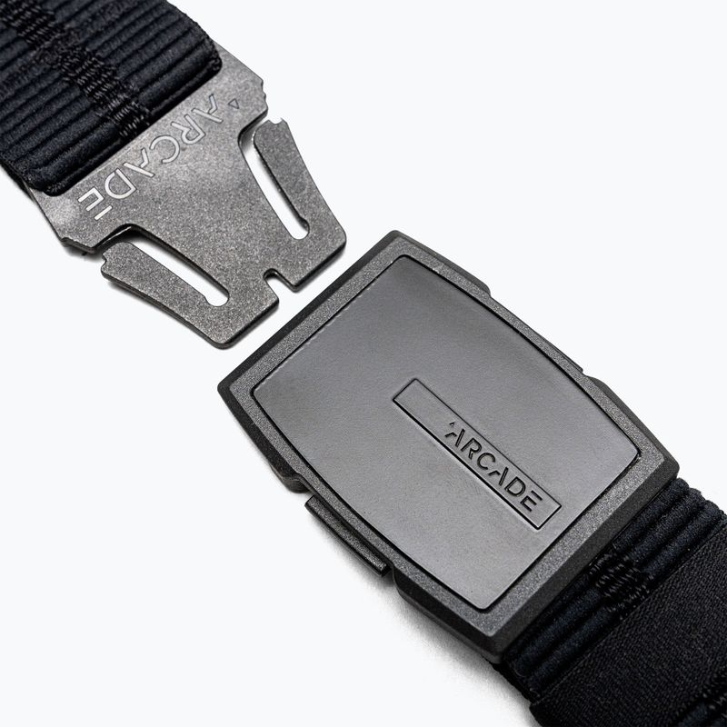 Arcade trouser belt Stamped black 2
