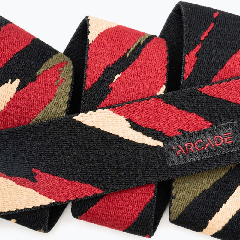 Arcade Brushstroke Slim black/ burnt trouser belt 4