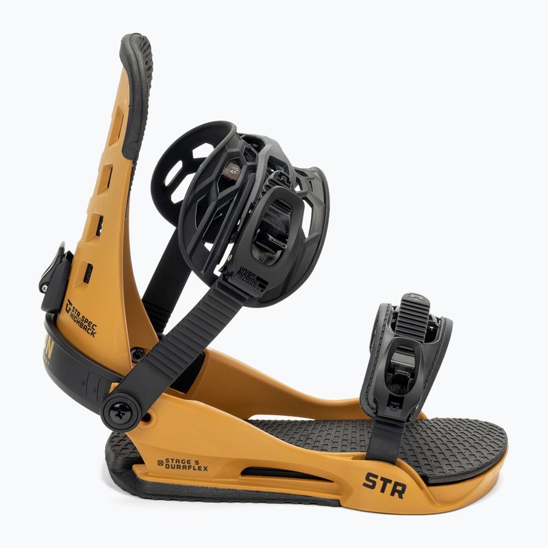Union STR men's snowboard bindings brown 211053 2