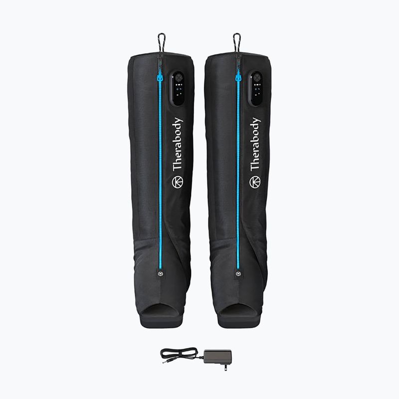 Therabody RecoveryAir JetBoots black/blue massage device 2