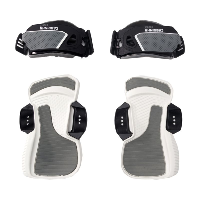 Cabrinha Source grey kiteboard pads and straps 2000030995