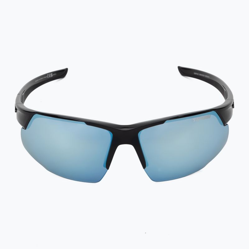 Tifosi Centus gloss black/smoke bright blue sunglasses 3