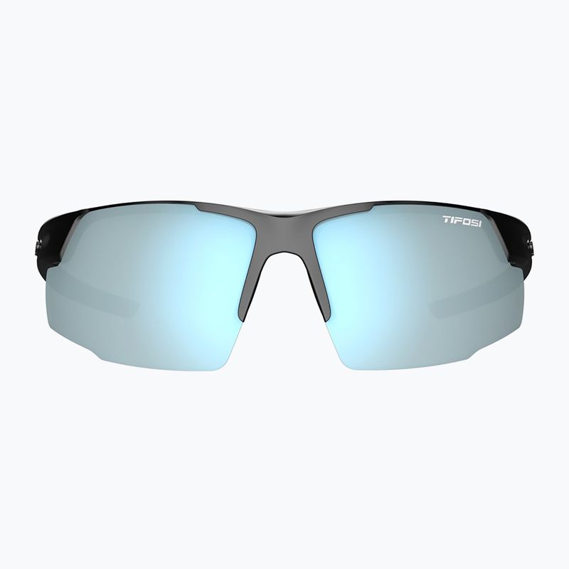 Tifosi Centus gloss black/smoke bright blue sunglasses 2