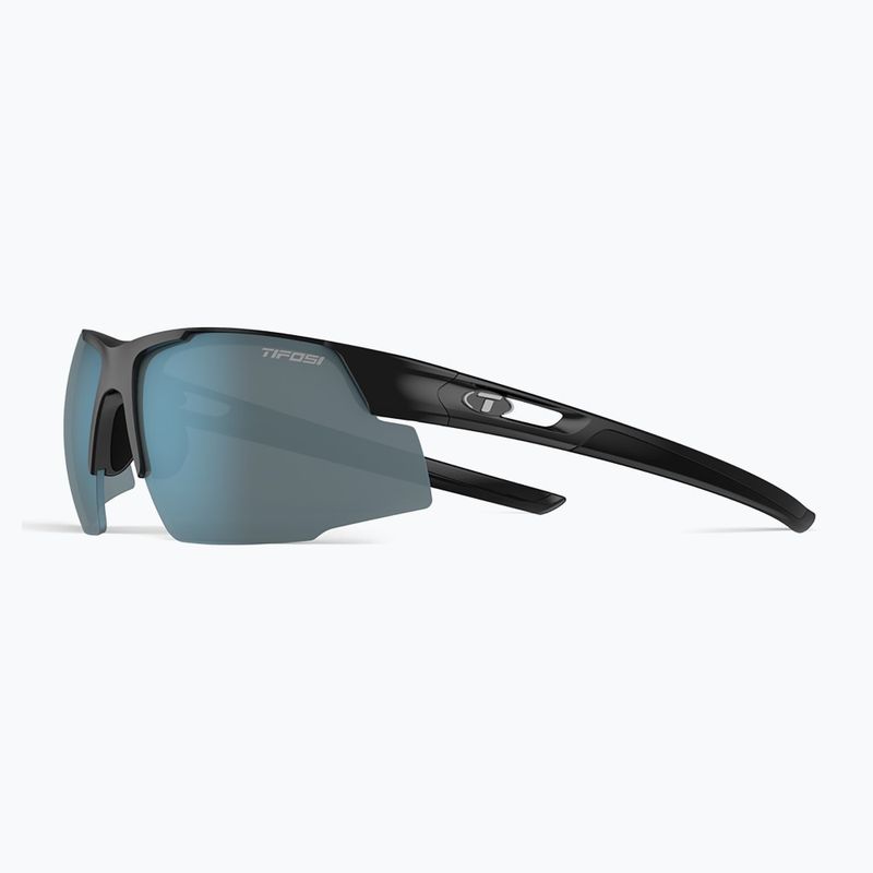 Tifosi Centus gloss black/smoke bright blue sunglasses 3