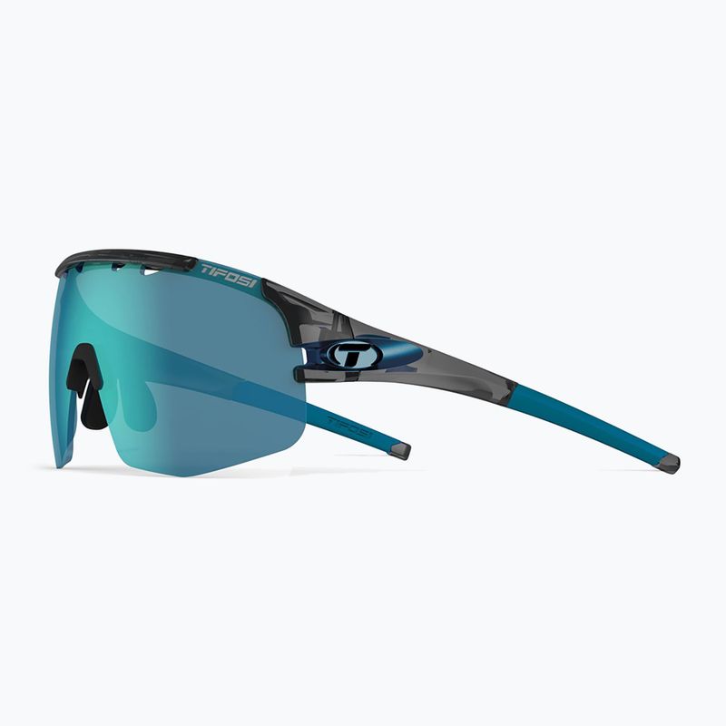 Tifosi Sledge Lite Clarion crystal smoke/clarion blue/ac red/clear cycling glasses 6